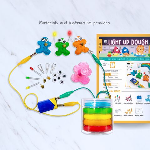 Light Up Dough Pic, Materials